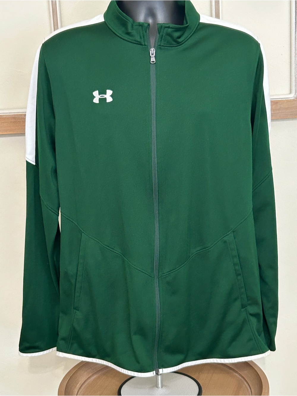 Under Armour Men's Green Full-Zip Track Jacket